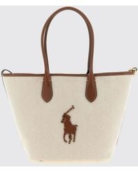 Polo Ralph Lauren - Canvas And Leather Bag - Lyst