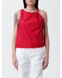 Twinset - Stretch Cotton Sleeveless Top - Lyst