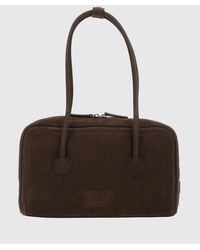 Marge Sherwood - Boston Cow Leather Shoulder Bag With Double Zip - Lyst