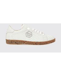 Philipp Plein - Python Leather Sneakers - Lyst