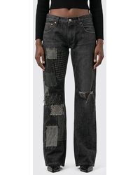 Junya Watanabe - Low-Rise Patchwork Flared Jeans - Lyst