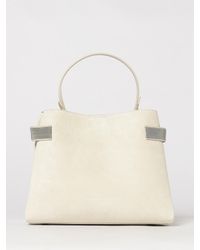 Brunello Cucinelli - Suede Handbag With Monile Detail - Lyst