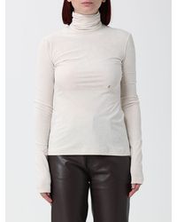 Alberta Ferretti - Draped Long-Sleeve Slim-Fit Roll Neck Top - Lyst