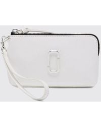 Marc Jacobs - The Snapshot Leather Wristlet Pouch With Double J Logo - Lyst