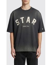 Golden Goose - Star Relaxed Fit Cotton Jersey Sunfaded Wash T-Shirt - Lyst