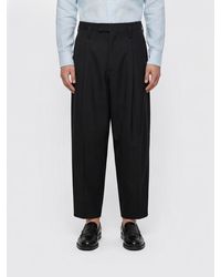 Jil Sander - Wide-Leg Virgin Wool Tailored Trousers - Lyst