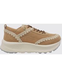 Mou - Speed Eskimo Wildleder-Sneaker Mit Kontrastnähten Und Plateausohle - Lyst