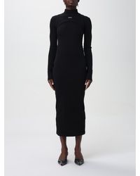 Off-White c/o Virgil Abloh - Abito Midi Con Logo - Lyst