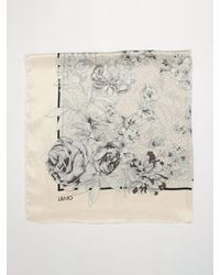Liu Jo - Peony Printed Polyester Foulard - Lyst