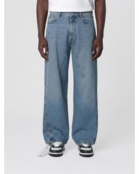 Off-White c/o Virgil Abloh - Wide-Leg Denim Jeans - Lyst