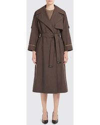 Max Mara - Cotton Trench Coat - Lyst