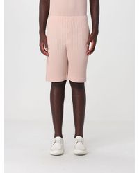 Homme Plissé Issey Miyake - Homme Plissé Issey Miyake Knee-Length Crêpe Shorts With Elastic Waist - Lyst