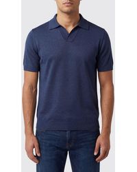 Tagliatore - Cotton And Linen Polo Shirt - Lyst