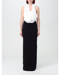 Solace London - Kara Dress With Draped Panel - Lyst