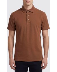 Fedeli - Basic Baumwoll-Poloshirt - Lyst