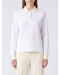Jil Sander - Long-Sleeved Cotton Polo Shirt With Contrast Trims And Collar - Lyst
