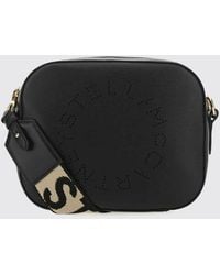 Stella McCartney - Perforated Logo Mini Camera Bag With Logo Strap - Lyst