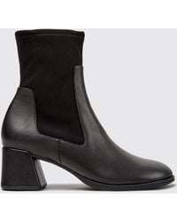 Camper - Kora Smooth Leather Chelsea Boots With Medium Heel - Lyst
