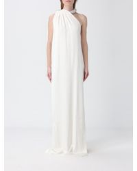 Stella McCartney - Long Silk Blend Dress - Lyst