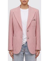 Versace - Checked Single-Breasted Virgin Wool Blazer - Lyst