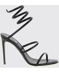 Rene Caovilla - Cleo Laminated Leather Sandals - Lyst