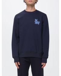 Paul Smith - Crewneck Cotton Blend Sweatshirt With Contrast Logo - Lyst