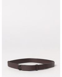 Orciani - Nobuckle Hammered Leather Belt - Lyst
