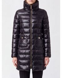 Herno - Long Water-Repellent Nylon Down Jacket With High Neck And Slim Fit - Lyst