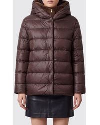 Herno - Water-Repellent Nylon Down Jacket With Shearling Hood - Lyst