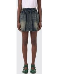Balenciaga - Denim Mini Skirt - Lyst