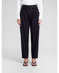 Isabel Marant - High-Waisted Stretch Virgin Wool Wide-Leg Trousers - Lyst