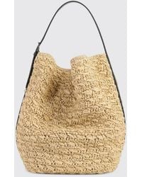 TOTEME - Crochet Raffia Bag - Lyst