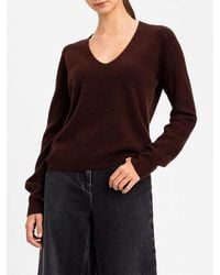 Twinset - Pure Wool V-Neck Long-Sleeved Jumper - Lyst
