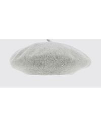 Maison Margiela - Wool Beret With Iconic Four Stitches - Lyst