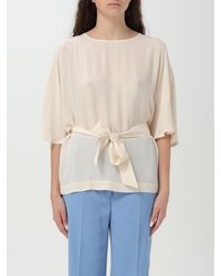 Liu Jo - Viscose Blouse With Belt - Lyst