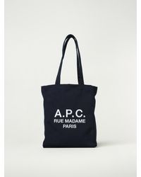A.P.C. - Borsa Tote Lou Rue Madame - Lyst