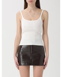 Courreges - Courr&Egrave	Ges Cotton Tank Top - Lyst