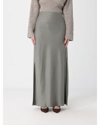 Brunello Cucinelli - Long Satin Skirt - Lyst