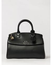 ARMANI EXCHANGE - Handheld Faux Leather Boston Bag - Lyst