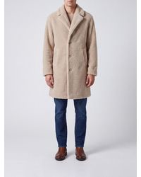 Herno - Single-Breasted Knee-Length Faux Fur Coat - Lyst