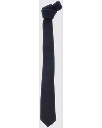 Burberry - Elegant Pure Silk Tie With An Internal Check Pattern Detail - Lyst