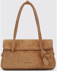 Jacquemus - Le Turismo Suede Shoulder Bag With Croc-Effect Print And Knot Detail - Lyst