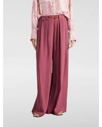 Momoní - Momon&Igrave Silk Blend Wide Leg Trousers - Lyst