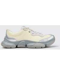 Camper - Runner Twins Bicolour Abstract Pattern Calfskin Leather Trainers - Lyst