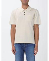 A.P.C. - Cotton Knit Polo - Lyst