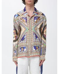 CASABLANCA - The Cosmic Eden Printed Linen Shirt - Lyst