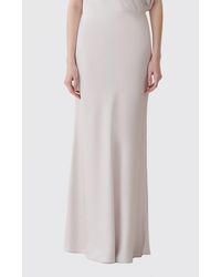 Fabiana Filippi - High-Waisted Satin Midi Pencil Skirt - Lyst
