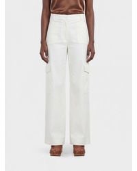 GIMAGUAS - High-Waisted Wide-Leg Cargo Trousers - Lyst