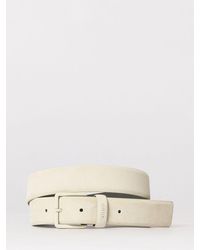 HUGO - Solid Color Suede Belt - Lyst