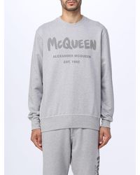 Alexander McQueen - Printed Cotton Sweatshirt - Lyst